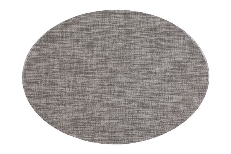 Tovaglietta Ovale Melange 33x46 cm Grigio - Tirolix