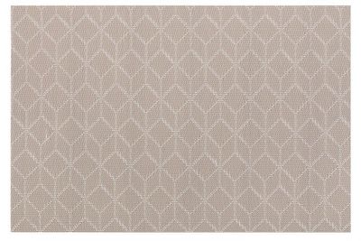 Tovaglietta Motivo Geometrico Cubo 30x45 cm Taupe - Tirolix