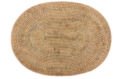 Tovaglietta Rattan Ovale 30x40 cm Beige - Tirolix