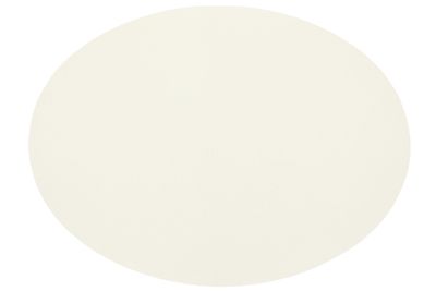 Tovaglietta Ovale Ecopelle 33x45 cm Bianco - Tirolix