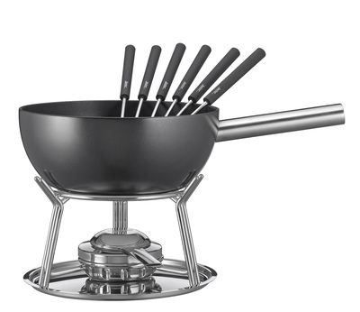 Spring - Set di fonduta nera 23 cm Aluminium Induktion