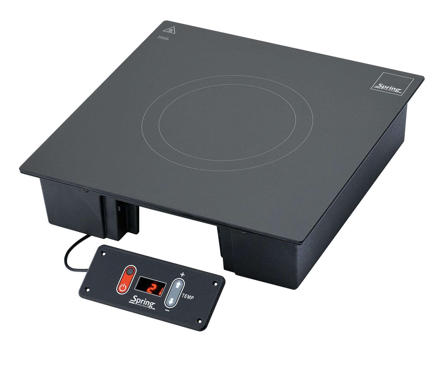 Spring - Fornello a induzione installabile 0,3 kW 35,5 x 35,5 cm Induction