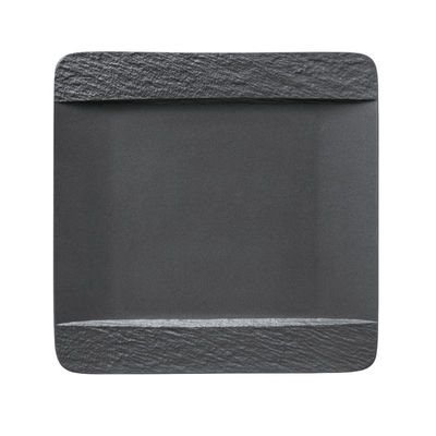 Villeroy &amp; Boch, The Rock Black Shale - Piatto piano quadrato 28 x 28 cm
