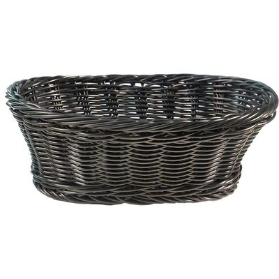 Tirolix - Cestino Ovale 25 x 19 cm Nero