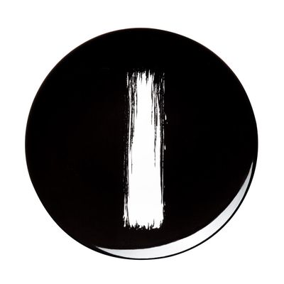 Degrenne - Piatto piano 20 cm Arty Creation Brush Nero