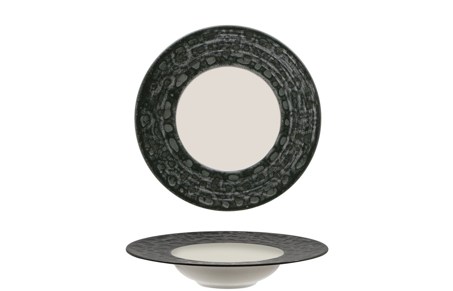 Lioness - Pasta bowl 27,5 cm interno bianco Matheria Black