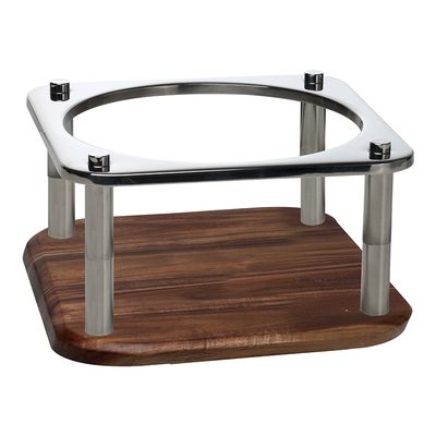 Yegam - Stand inox 35 x 18 cm Domino