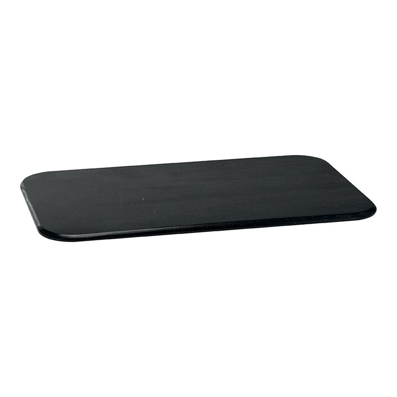 Yegam - Tagliere/vassoio nero 61,5 x 35 cm Domino