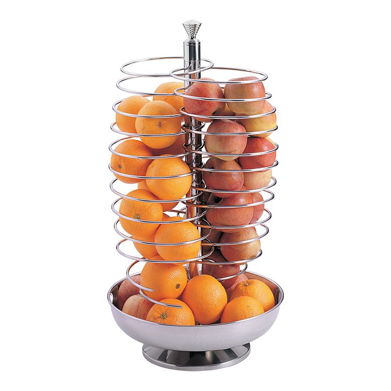 Yegam - Espositore frutta girevole a doppia spirale 33 x 56,5 cm
