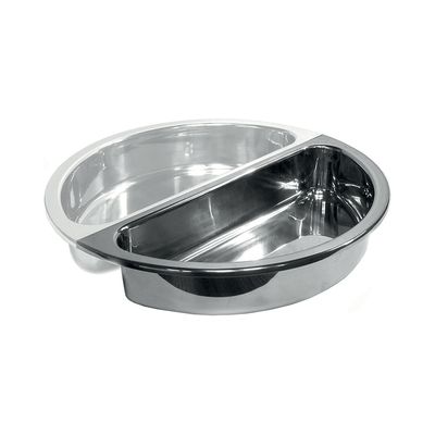 Yegam - Inserto tondo in acciaio con divisorio 40 cm