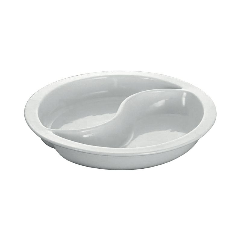 Yegam - Inserto tondo in porcellana con divisorio 33 cm