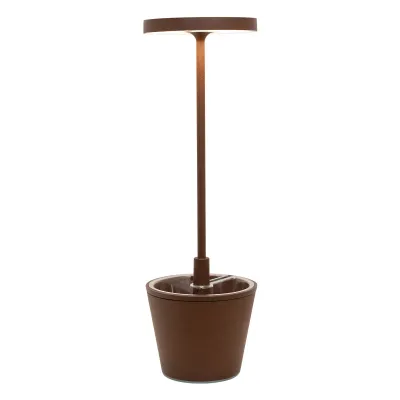 Lampada da tavolo 35 x 11 cm Poldina Reverso Corten - Zafferano