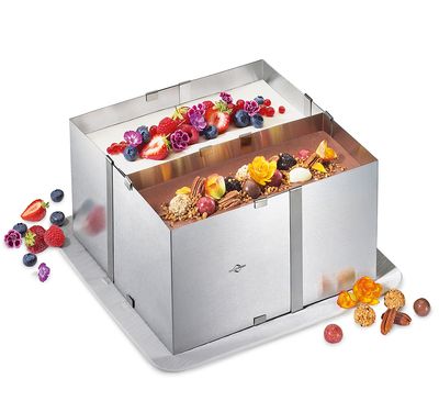 Küchenprofi - Cornice per torte quadrata 16 x 16 cm