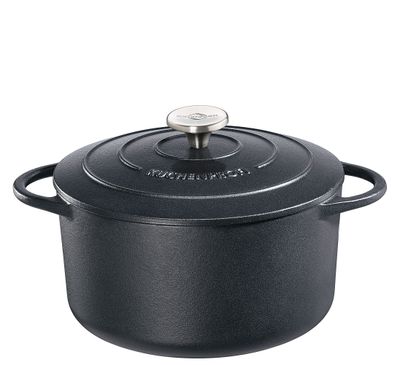 Küchenprofi - Casseruola rotonda 24 cm nero