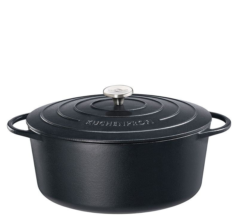 Küchenprofi - Casseruola ovale 31 cm nero