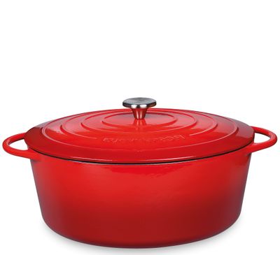 Küchenprofi - Casseruola ovale 31 cm rosso