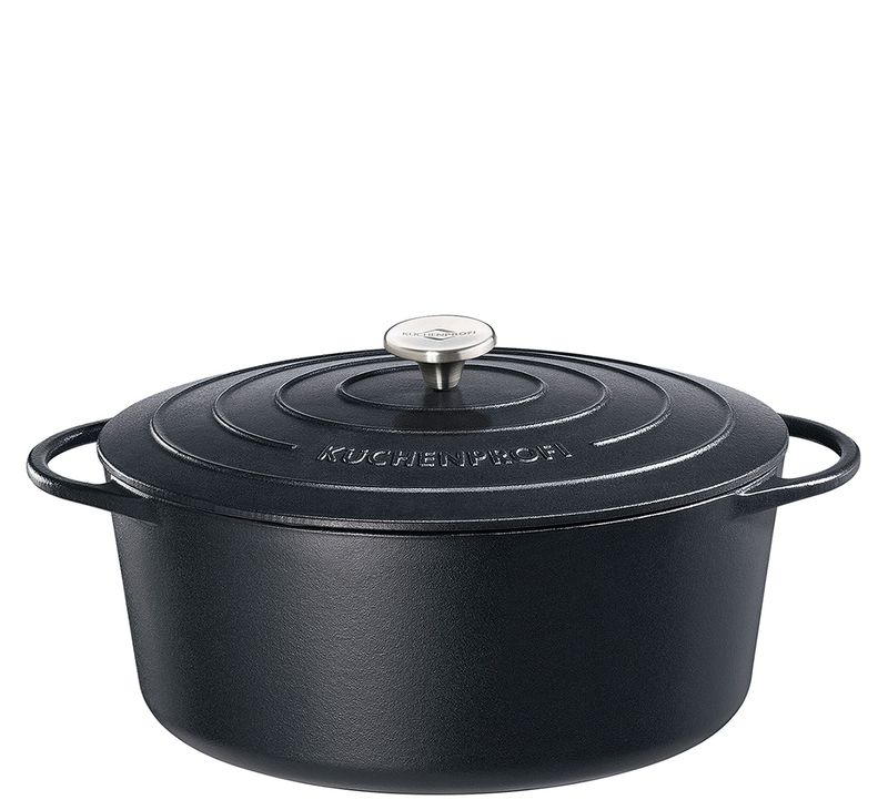 Küchenprofi - Casseruola ovale 33 cm nero
