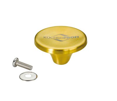 Küchenprofi - Pomello del coperchio oro 5 cm
