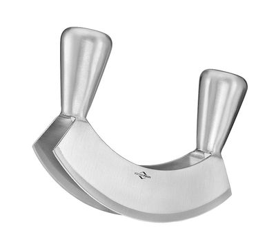 Küchenprofi - Mezzaluna con 2 lame 17 cm