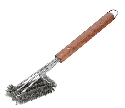 Küchenprofi - Spazzola per griglia a 3 teste 45 cm