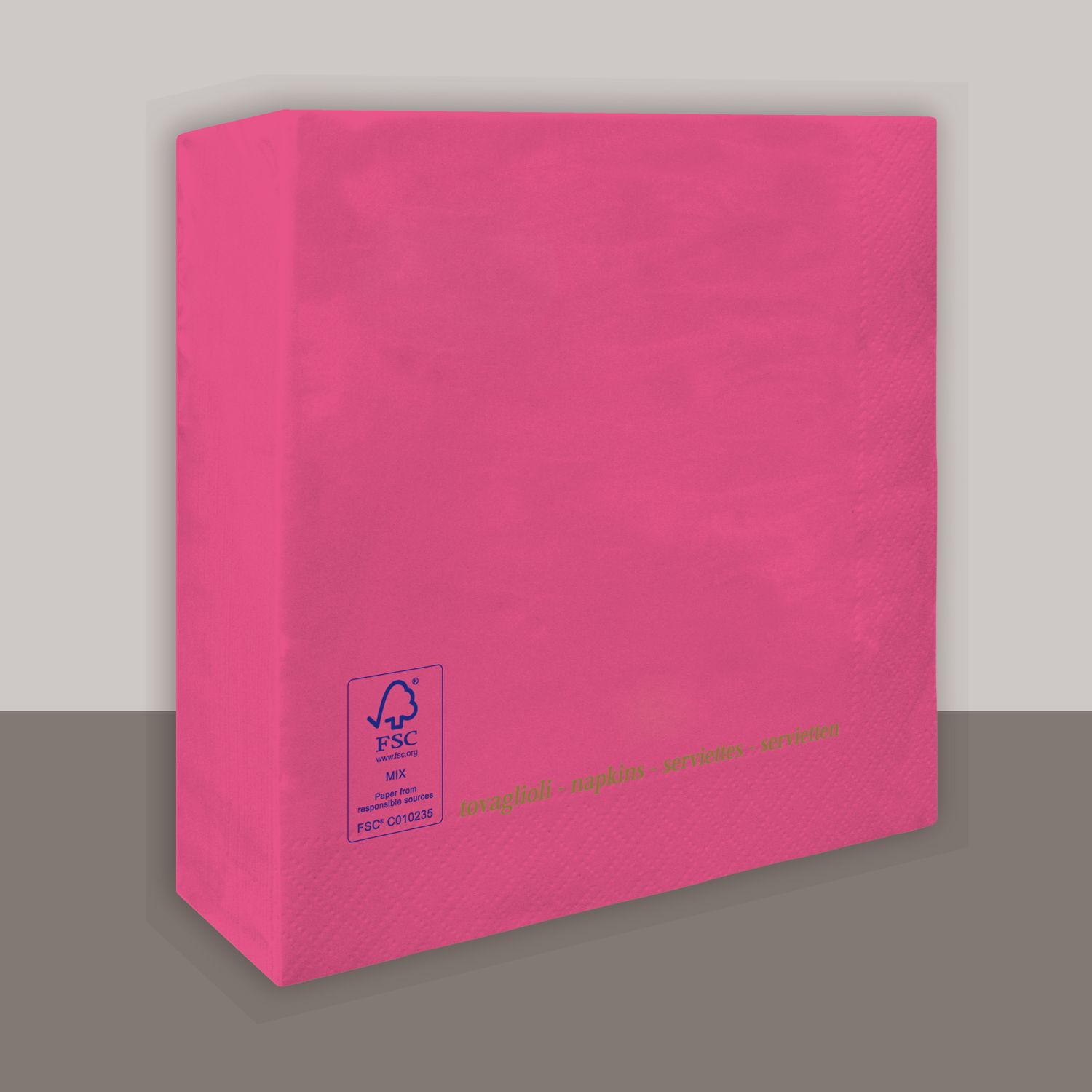 Tovagliolo Ortensia 2 veli 25x25 cm 3600 pezzi - Tirolix