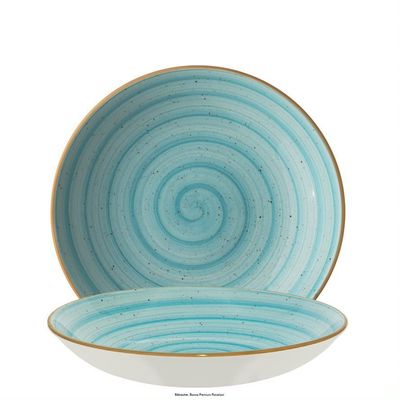 Piatto fondo 23 cm Aura Aqua Bloom - Bonna