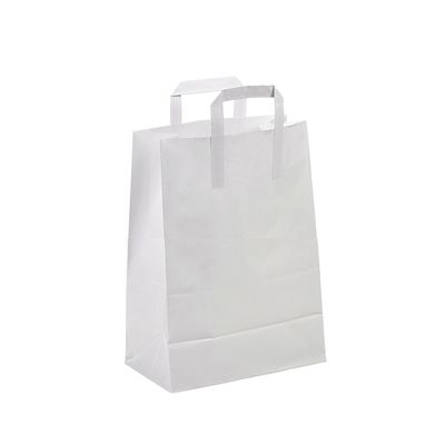 Firstpack - Sacchetto con manici bianco 25,6 x 16 x 29 cm