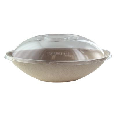 Firstpack - Insalatiera ovale marrone 24 x 14,5 x 6,3 cm