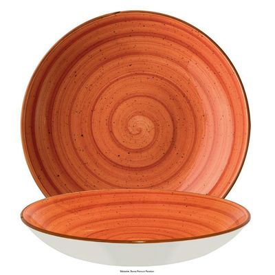 Piatto fondo 28 cm Aura Terracotta Bloom - Bonna
