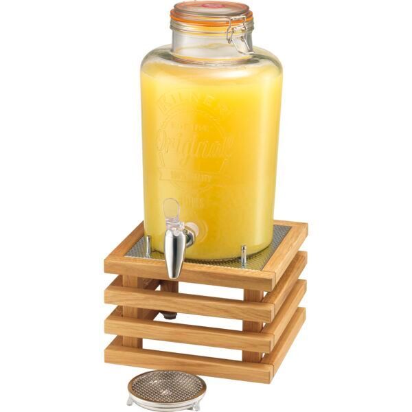 Frilich - Dispenser in vetro 8 l Raiser Oak