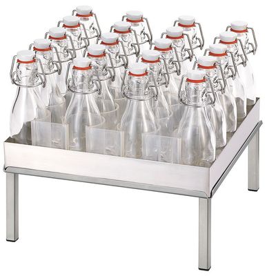 Frilich - 20 bottiglie con supporto 30h cm Raiser Inox