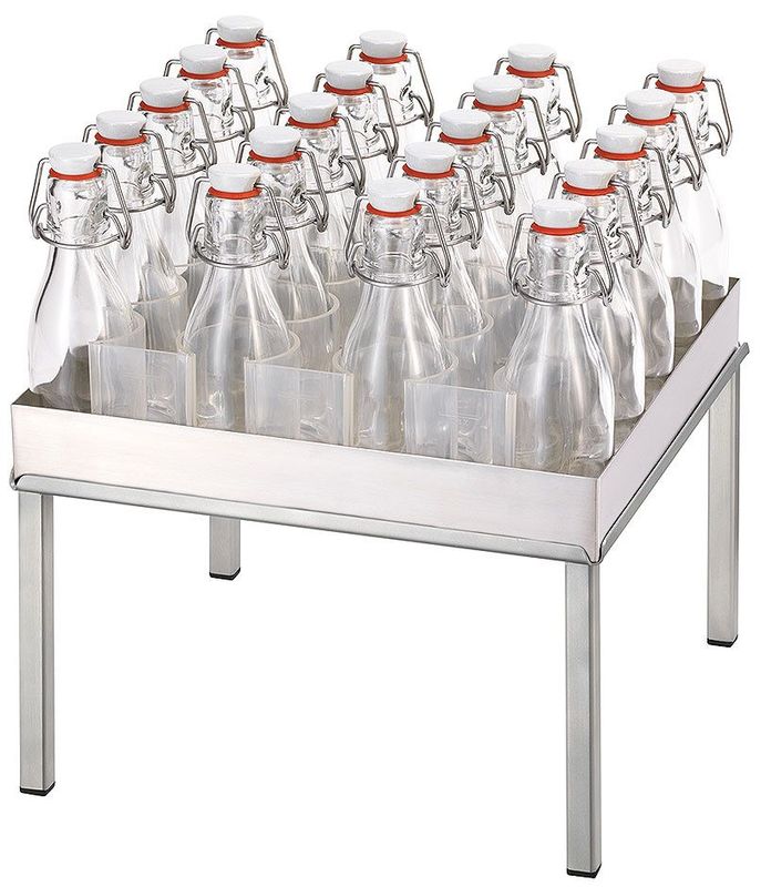 Frilich - 20 bottiglie con supporto 35h cm Raiser Inox