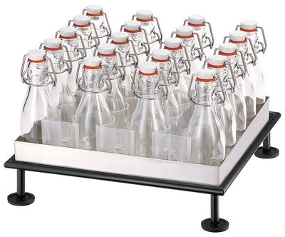 Frilich - 20 bottiglie con supporto 25h cm Raiser Rustic