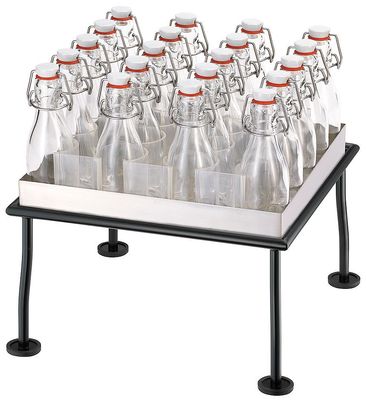 Frilich - 20 bottiglie con supporto 35h cm Raiser Rustic