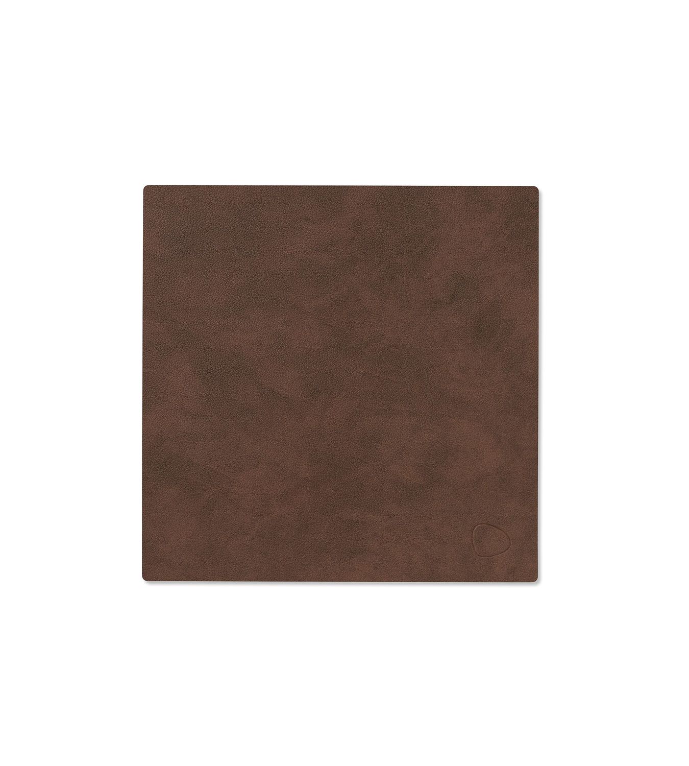 Lind DNA - Tovaglietta Nupo Square dark brown 28x28 cm