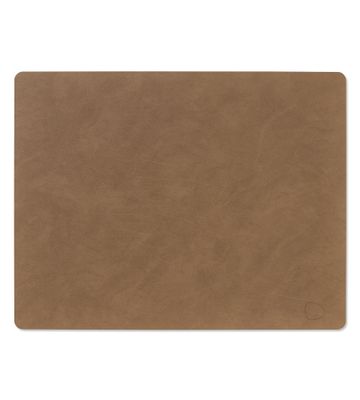 Lind DNA - Tovaglietta Nupo Square brown 35x45 cm