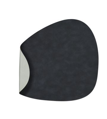Lind DNA - Tovaglietta Double Curve Cloud black/Nupo metallic 37x44 cm