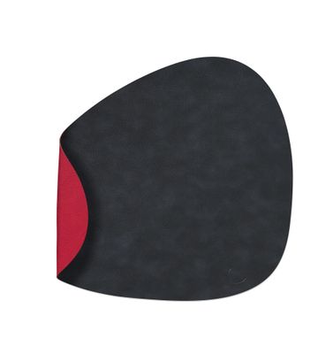 Lind DNA - Tovaglietta Double Curve Cloud black/Cloud red 37x44 cm