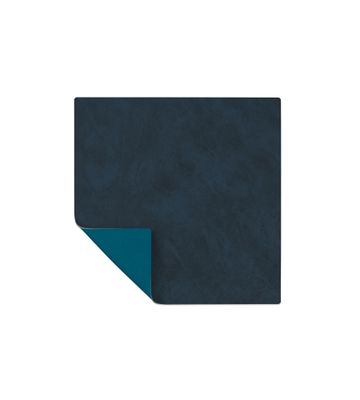 Lind DNA - Tovaglietta Double Square Nupo midnight blue/Nupo petrol 28x28 cm