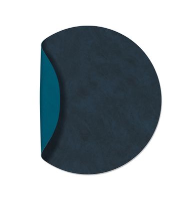 Lind DNA - Tovaglietta Double Circle Nupo midnight blue/Nupo petrol 40 cm