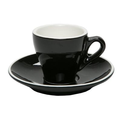 Tirolix - Tazza The Con Piatto 18 cl Breakfast Nero