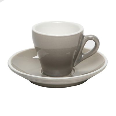 Tirolix - Tazza The Con Piatto 18 cl Breakfast Grigio