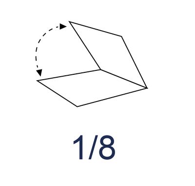 Piega 1/8