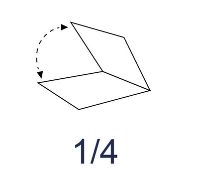 Piega 1/4