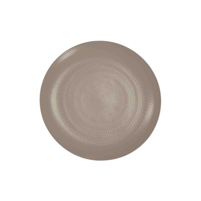 Degrenne - Piatto piano 31,5 cm Taupe Modulo Nature