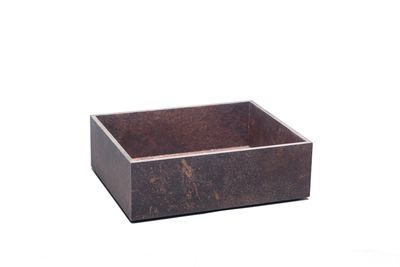 Yegam - Cassetta in finitura ruggine GN 1/2 h 10 cm T-Collection