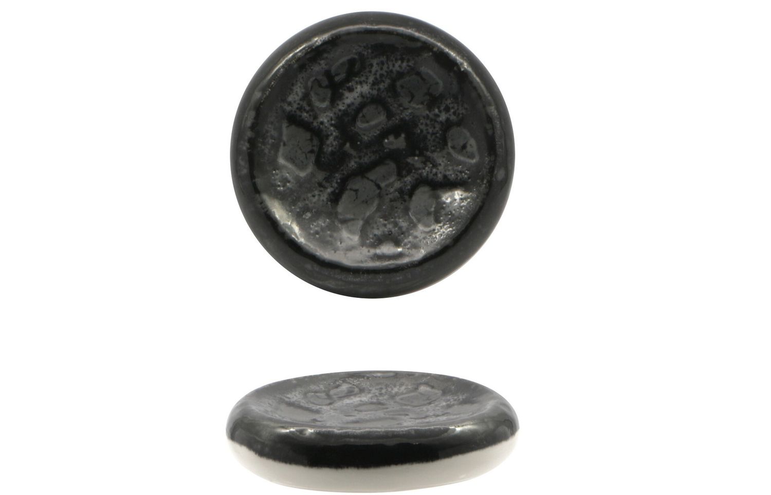 Lioness - Piattino alto tondo 12 cm Matheria Black