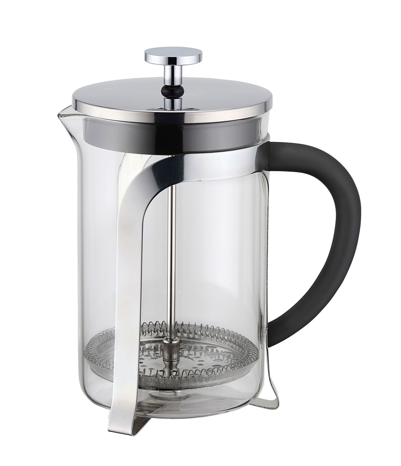 Caffettiera a pressione in vetro/inox 1000 ml - Weis