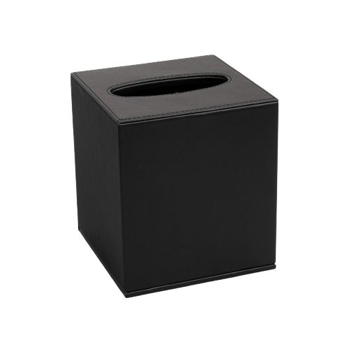 Aliseo - Scatola porta fazzoletti Londoner Noir 130 x 145 x 130 mm