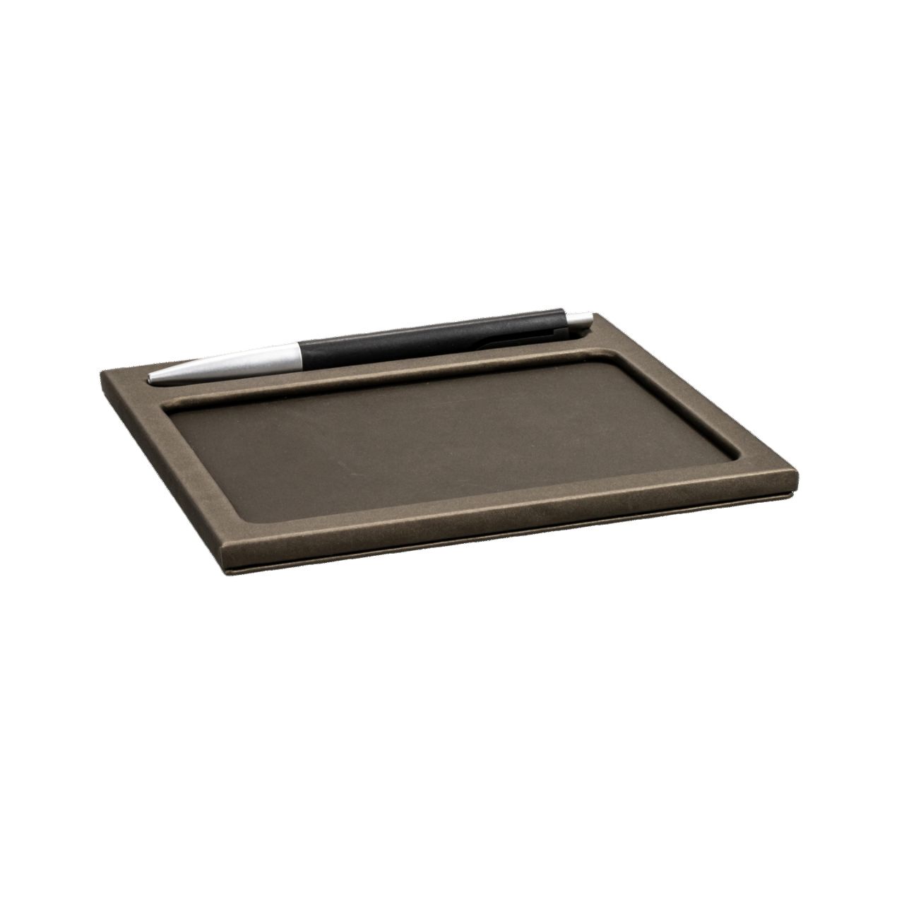Aliseo - Tappetino per blocknotes Londoner Taupe 165 x 7 x 155 mm
